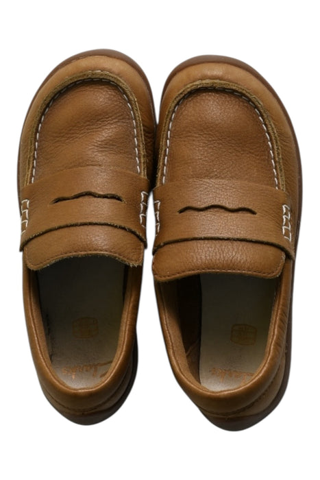 A Brown Loafers & Moccasins from Clarks in size 6T for boy. (Front View)