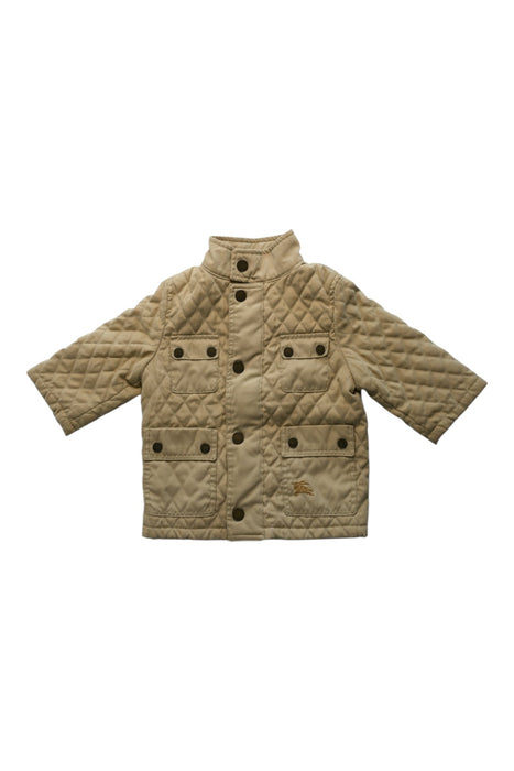 A Beige Puffer/Quilted Coats & Outerwear from Burberry in size 6-12M for neutral. (Front View)