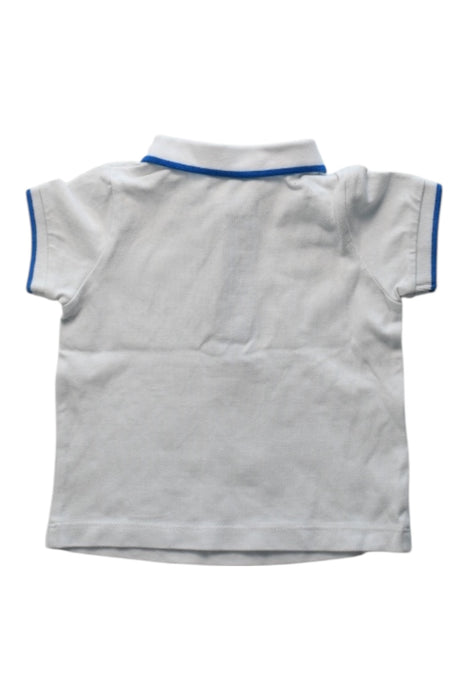 A White Short Sleeve Polos from Jacadi in size 3-6M for boy. (Back View)