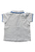 A White Short Sleeve Polos from Jacadi in size 3-6M for boy. (Back View)