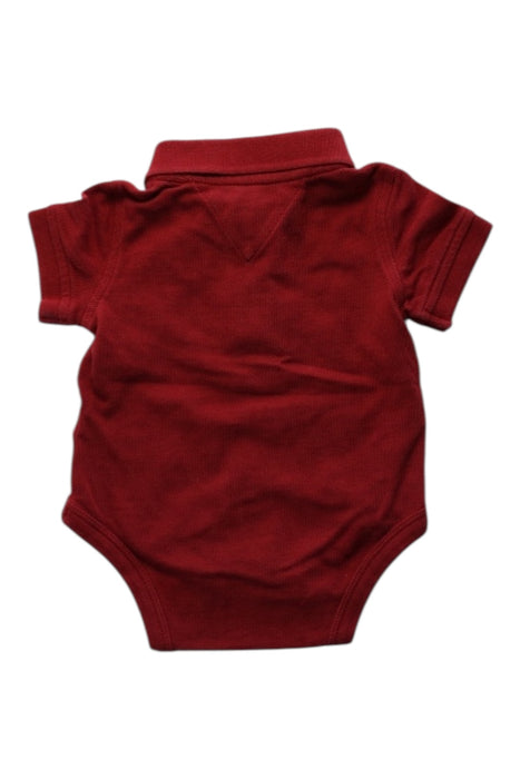 A Red Short Sleeve Bodysuits from Tommy Hilfiger in size 3-6M for neutral. (Back View)