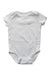 A White Short Sleeve Bodysuits from Nike in size 3-6M for neutral. (Front View)