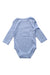 A Blue Long Sleeve Bodysuits from Nike in size 3-6M for neutral. (Back View)