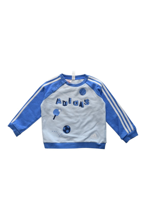 A Blue Crewneck Sweatshirts from Adidas in size 12-18M for boy. (Front View)