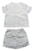 A White Pyjama Sets from Gocco in size 2T for neutral. (Back View)