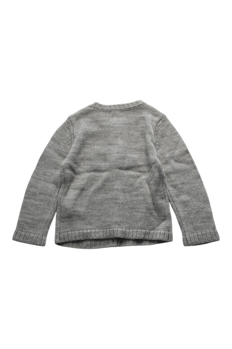 A Grey Cardigans from Gocco in size 3T for boy. (Back View)