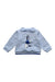 A Blue Crewneck Sweatshirts from Jacadi in size 3T for girl. (Front View)