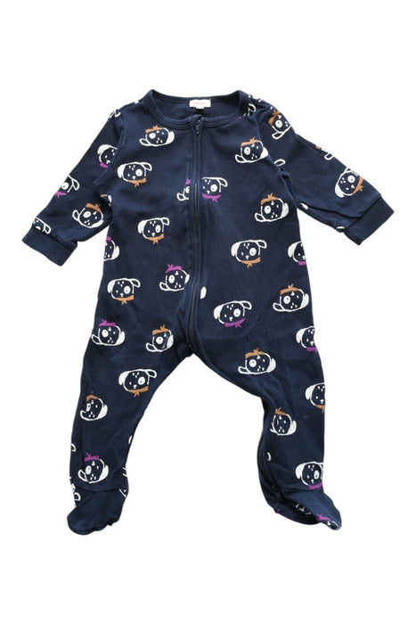 A Navy Onesies from Catimini in size 3-6M for neutral. (Front View)