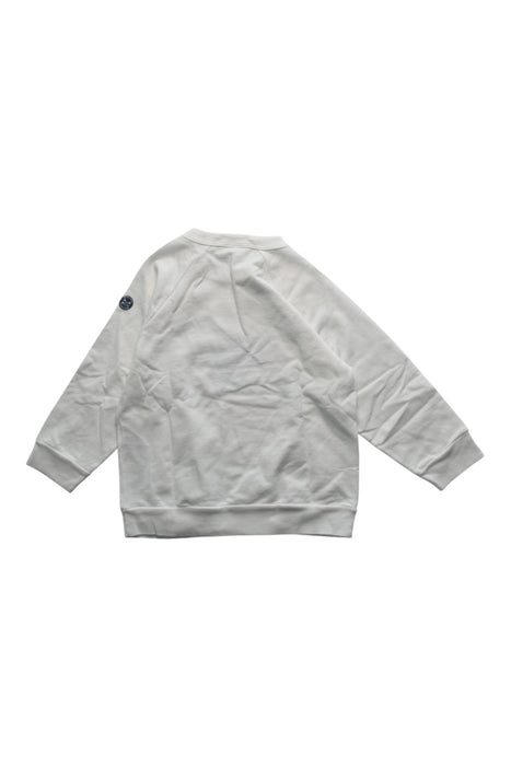 A White Crewneck Sweatshirts from Petit Bateau in size 6-12M for boy. (Back View)