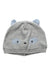 A Grey Beanies from Chicco in size 0-3M for neutral. (Front View)
