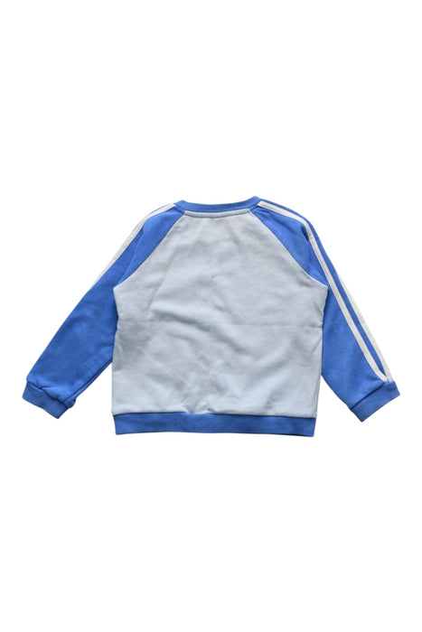A Blue Crewneck Sweatshirts from Adidas in size 12-18M for boy. (Back View)