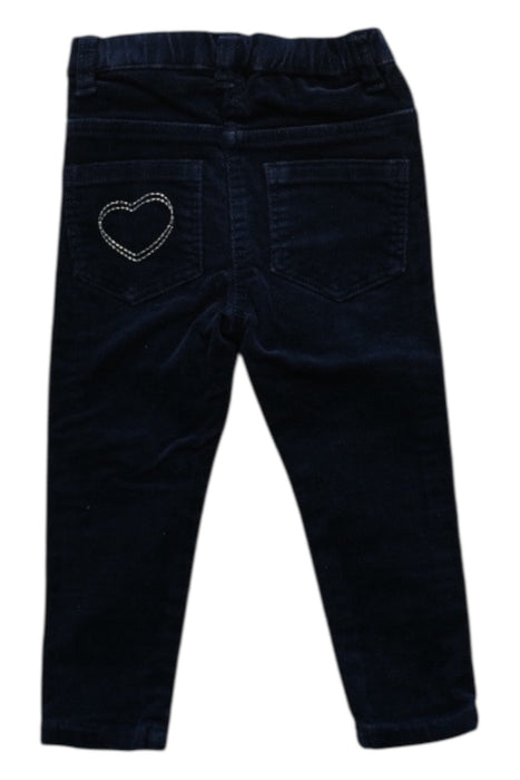 A Navy Casual Pants from Du Pareil au même in size 12-18M for girl. (Back View)