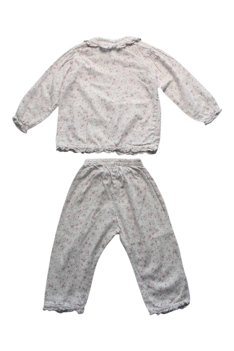 A White Pyjama Sets from Acanthe in size 2T for girl. (Back View)