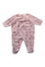 A Pink Onesies from Petit Bateau in size 0-3M for girl. (Front View)