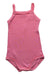 A Pink Sleeveless Bodysuits from Petit Bateau in size 6-12M for girl. (Front View)