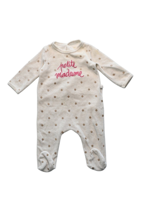 A White Onesies from Du Pareil au même in size 3-6M for girl. (Front View)