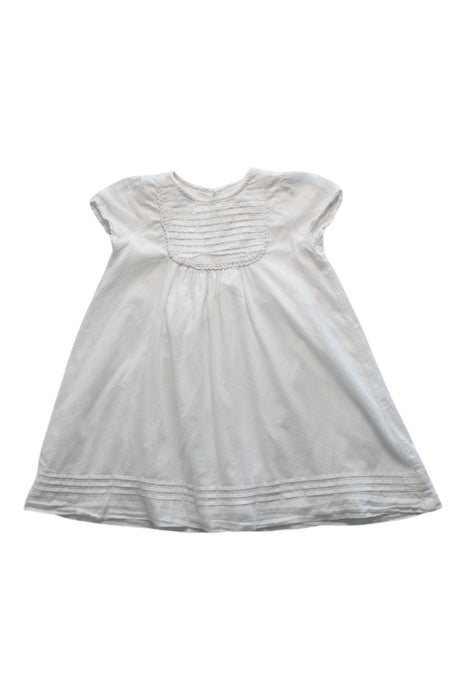 A White Short Sleeve Dresses from Bout'Chou in size 12-18M for girl. (Front View)