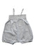 A Blue Sleeveless Rompers from Bout'Chou in size 0-3M for girl. (Front View)