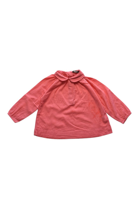 A Pink Long Sleeve Tops from Bout'Chou in size 6-12M for girl. (Front View)