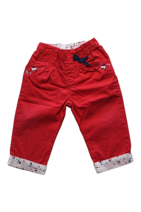 A Red Casual Pants from Sergent Major in size 6-12M for girl. (Front View)