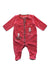 A Red Onesies from Sergent Major in size 0-3M for girl. (Front View)
