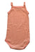 A Peach Sleeveless Bodysuits from Petit Bateau in size 6-12M for girl. (Back View)