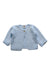 A Blue Cardigans from Petit Bateau in size 3-6M for girl. (Front View)