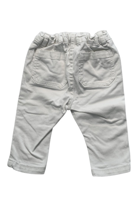 A White Casual Pants from Jacadi in size 3-6M for girl. (Back View)