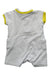 A White Short Sleeve Rompers from Jacadi in size 3-6M for boy. (Back View)