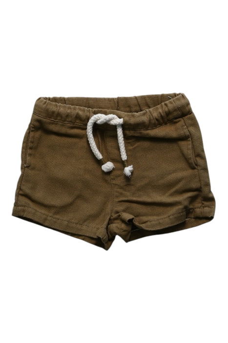 A Brown Shorts from Natalys in size 3-6M for boy. (Front View)