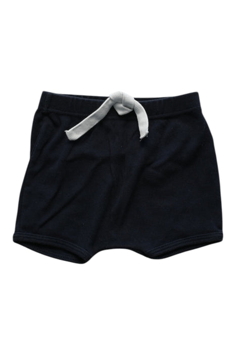 A Navy Shorts from Petit Bateau in size 3-6M for boy. (Front View)