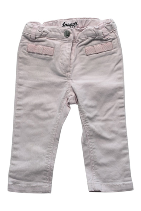 A Pink Casual Pants from Jacadi in size 6-12M for girl. (Front View)