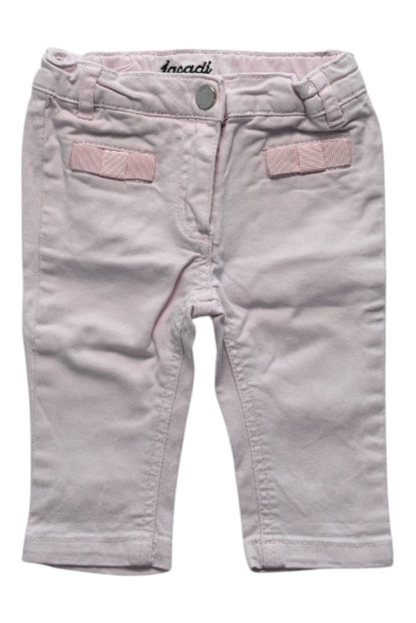 A Pink Casual Pants from Jacadi in size 3-6M for girl. (Front View)