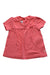 A Pink Short Sleeve Tops from Petit Bateau in size 3-6M for girl. (Front View)
