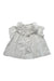 A White Short Sleeve Tops from Jacadi in size 6-12M for girl. (Front View)