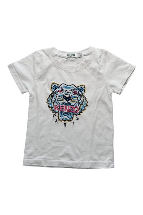 A White Short Sleeve T Shirts from Kenzo in size 2T for girl. (Front View)