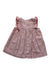 A Pink Sleeveless Dresses from Petit Bateau in size 3-6M for girl. (Back View)