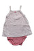 A White Bodysuits from Petit Bateau in size 2T for girl. (Front View)
