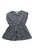 A Navy Short Sleeve Dresses from Monoprix in size 4T for girl. (Back View)