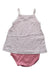 A White Bodysuits from Petit Bateau in size 2T for girl. (Back View)