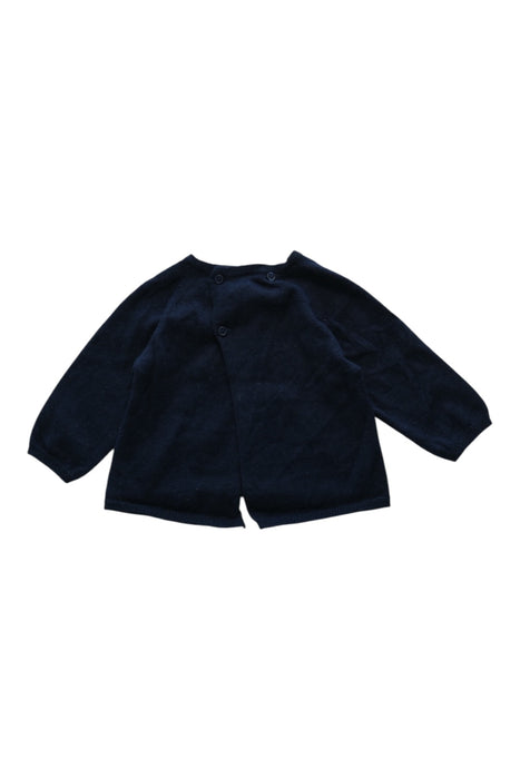 A Navy Cardigans from Bout'Chou in size 3-6M for neutral. (Back View)