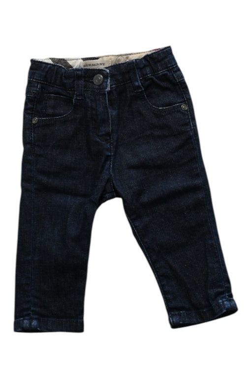 A Navy Jeans from Burberry in size 3-6M for boy. (Front View)