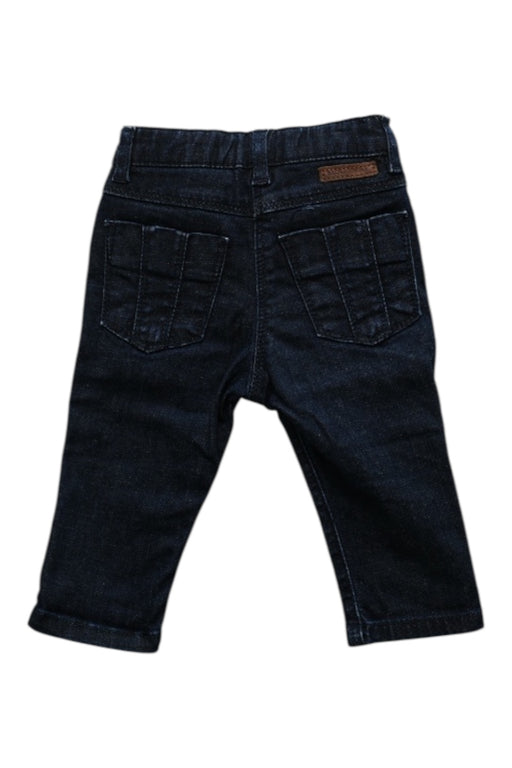 A Navy Jeans from Burberry in size 3-6M for boy. (Back View)