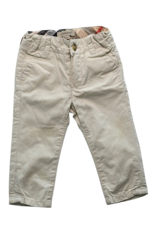 A Beige Casual Pants from Burberry in size 3-6M for boy. (Front View)