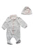 A White Long Sleeve Rompers from Dior in size 0-3M for girl. (Front View)