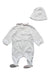 A White Long Sleeve Rompers from Dior in size 0-3M for girl. (Back View)