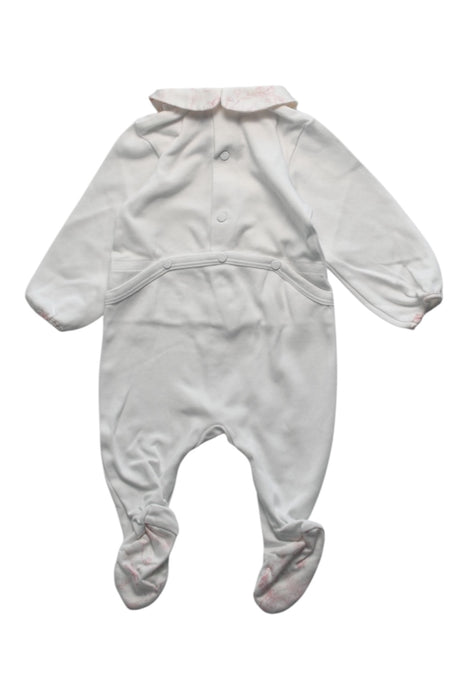 A White Onesies from Dior in size 0-3M for girl. (Back View)