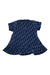 A Blue Short Sleeve Dresses from Dior in size 0-3M for girl. (Back View)