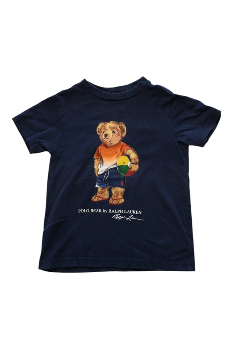 A Navy Short Sleeve T Shirts from Ralph Lauren in size 2T for boy. (Front View)
