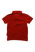 A Red Short Sleeve Polos from Tommy Hilfiger in size 3T for boy. (Back View)